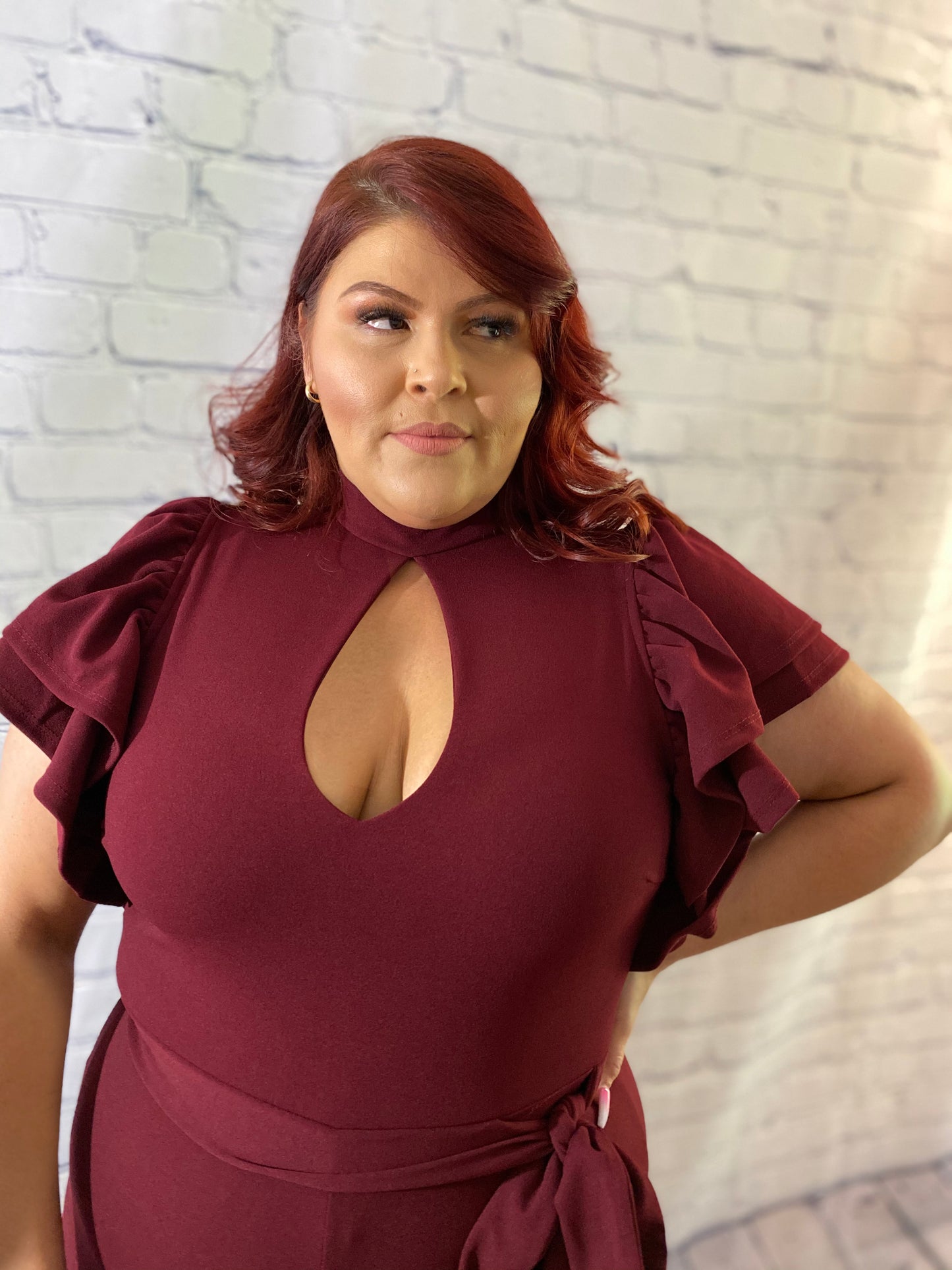 Burgundy Jumpsuit