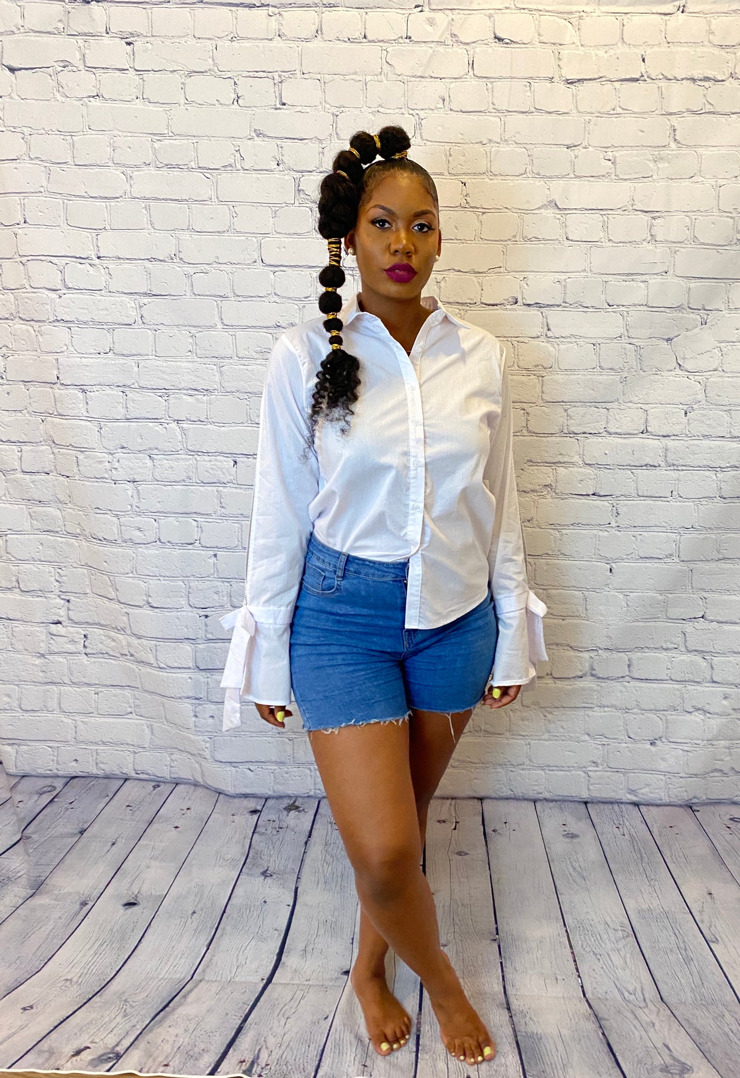 Slit Sleeves Shirt