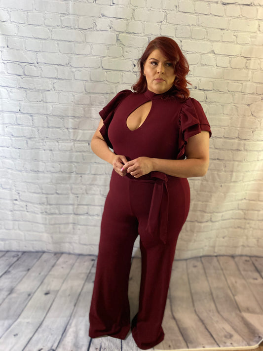 Burgundy Jumpsuit